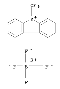 Molecular Structure of 131880-16-5 (S-(Trifluoromethyl)dibenzothiophenium tetrafluoroborate)